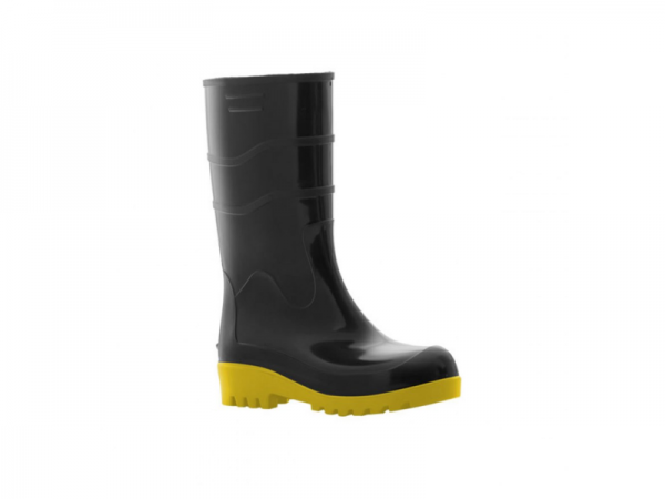 BOTA BORRACHA PTO/AMARELO MEDIO 28CM 40