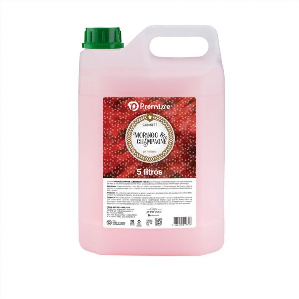 SABONETE LIQUIDO MORANGO E CHAMPAGNE 5L PREMISSE 110014-5