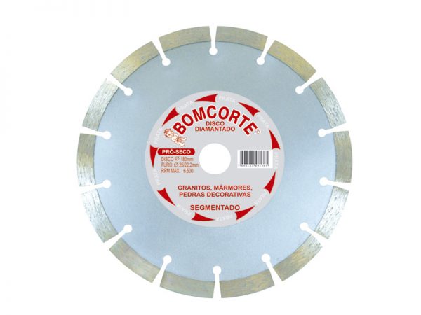 DISCO DIAMANT SEGMENT 7" PRATA B.CORTE 1365