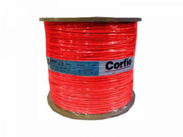 BOBINA CABO FLEX 750V VERMELHO 4.00MM C/600MT