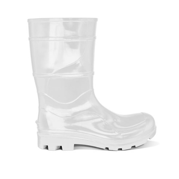 BOTA BORRACHA BRANCA MEDIO 28CM 35/36