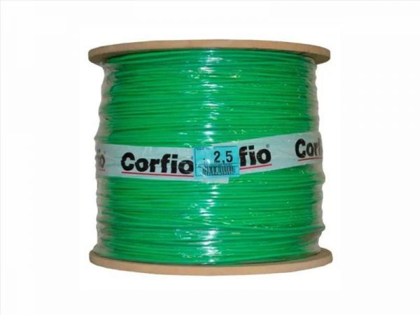 BOBINA CABO FLEXIVEL 750V VERDE 6.00MM C/500