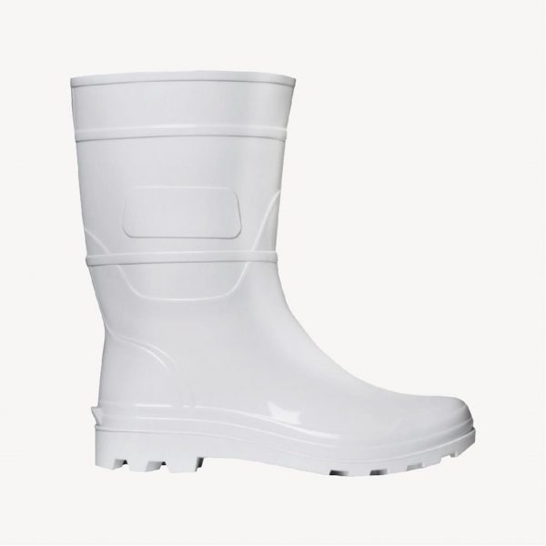 BOTA BORRACHA BRANCA MEDIO 28CM 41