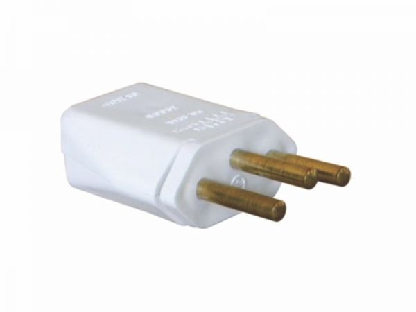 PLUGUE MACHO 2P+T 10A BR MECTRONIC 39184