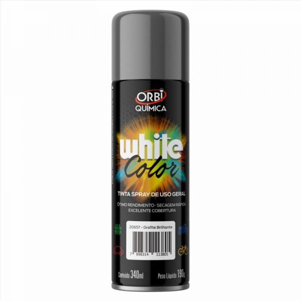 TINTA SPRAY USO GERAL GRAFITE 190G/340ML ORBI 20657