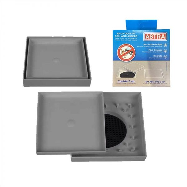 RALO OCULTO QUADR 10X10 CZA ASTRA ROC10CZ