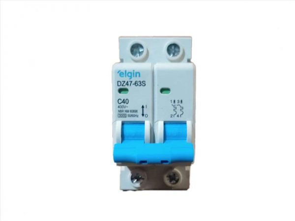 DISJUNTOR ELGIN DIN BIPOLAR 2X40A 2040