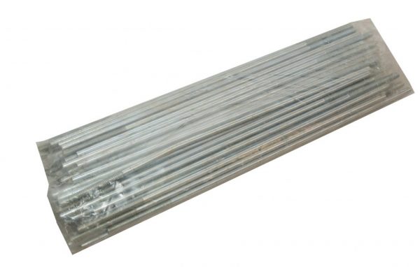 HASTE ZINC. RETA 1/4" 350MM C/KIT VEDACAO