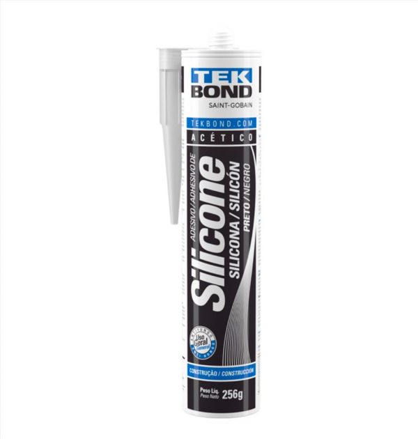 SILICONE ACET PRETO 256G TEKBOND