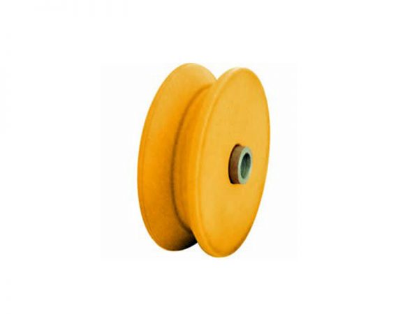 ROLDANA NYLON PLAST 2X18" EM V C/BUCHA E PARA