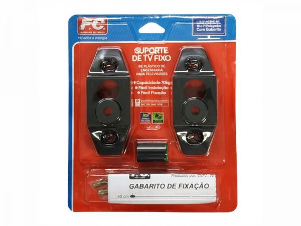 SUPORTE TV UNIV. LCD/LED/PLAS PRETO FC 30083