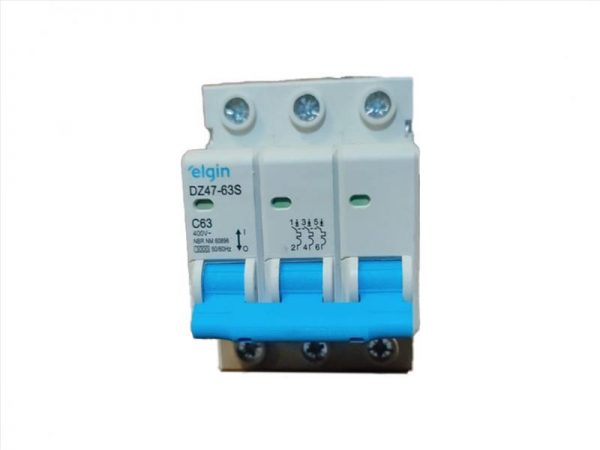 DISJUNTOR ELGIN DIN TRIPOLAR 3X70A 3070