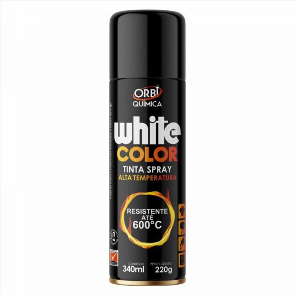 TINTA SPRAY ALTA TEMP. PRETO FO 220G/340ML ORBI 18759