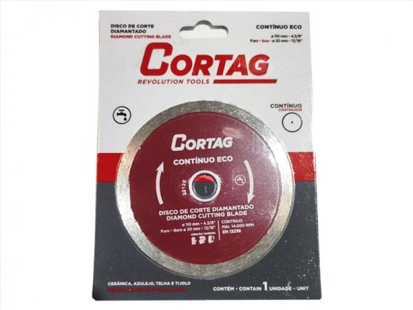 DISCO DIAMANT CONTINUO 4.1/2" ECO CORTAG P615