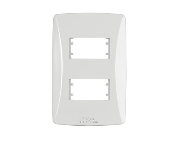PLACA 4X2 2 MODULOS DIST PETRA 82004