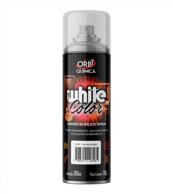 TINTA SPRAY USO GERAL VERNIZ INCOLOR 190G/340ML ORBI 15181