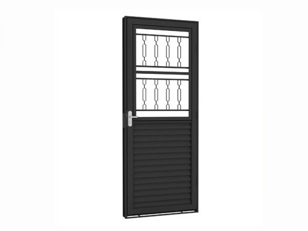PORTA MISTA/POST. ELO 85X2.15 ESQ HB ACO ARTE 1521/P66