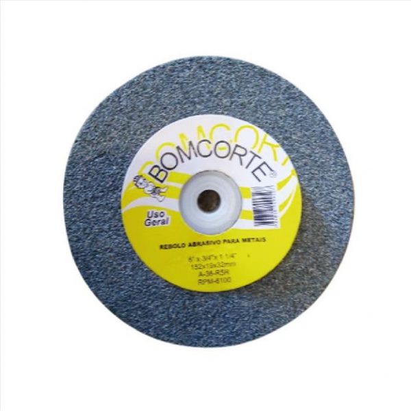 REBOLO ABRASIVO 6 3/4 GR 36 BOM CORTE