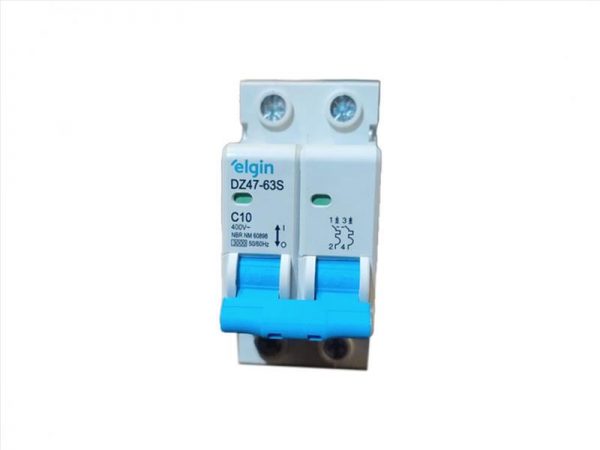 DISJUNTOR ELGIN DIN BIPOLAR 2X10A 2010