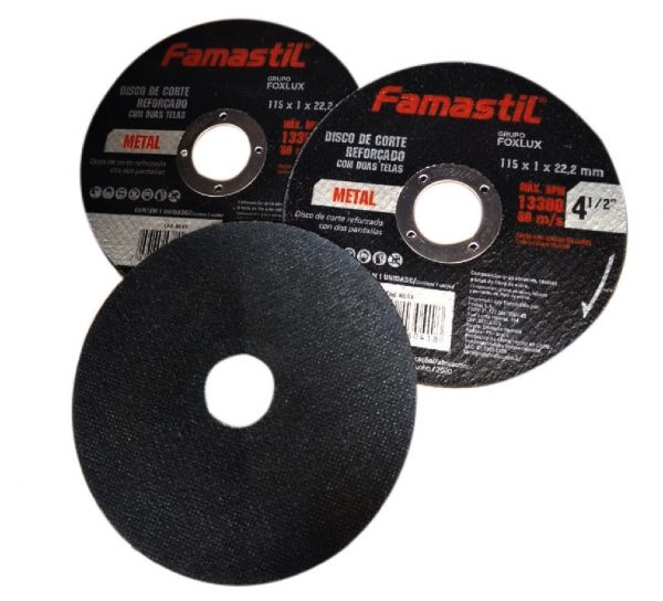 DISCO CORTE INOX 4.1/2"X1MMX22MM FAMAS 8002