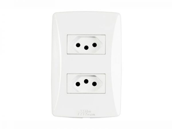 TOMADA DUPLA 2P+T 20A 4X2 PETRA MEC 39162