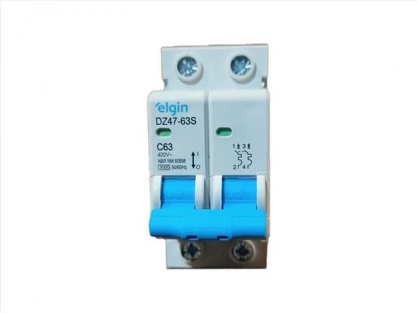 DISJUNTOR ELGIN DIN BIPOLAR 2X63A 2063