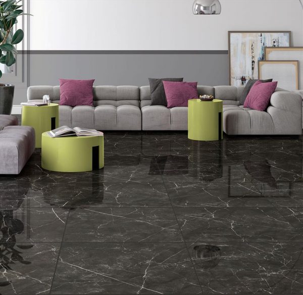 PISO ESM 66X66 NERO ELEVATO RET POL PEI2 FORM