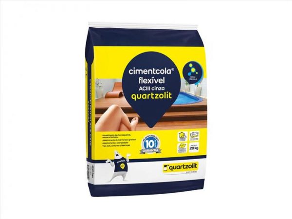 ARGAMASSA QUARTZOLIT CINZA AC3