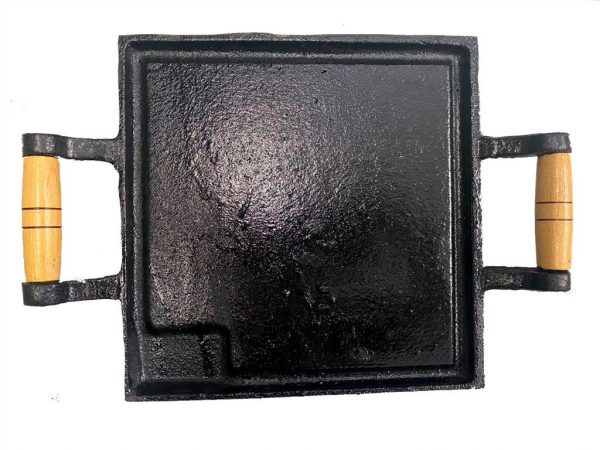 BIFETEIRA FERRO FUNDIDO 25X25 ALCA MADEIRA