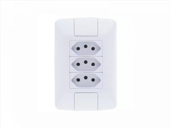 TOMADA TRIPLA 2P+T 10A 4X2 ARIA TRA 57241/076