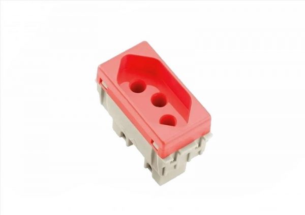 MODULO TOMADA 2P+T 20A VERMEL LIZ TRAMONTINA 57115/039
