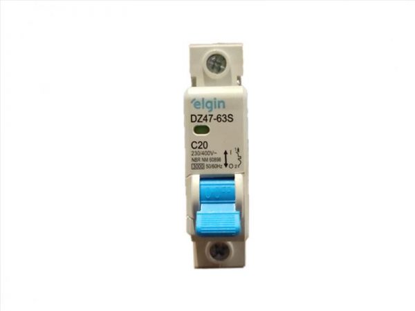 DISJUNTOR ELGIN DIN UNIPOLAR 1X20A 1020