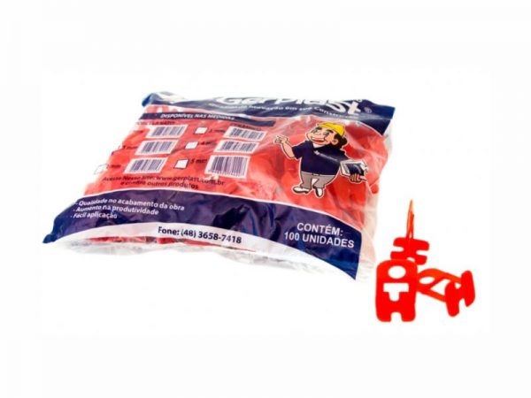 NIVELADOR BASE PISO 1.5MM VERMELHO GERPLAST