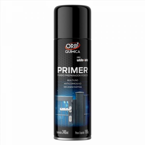 TINTA SPRAY USO GERAL PRIMER ANTIFERRUGEM CINZA 190G/340ML ORBI 14793