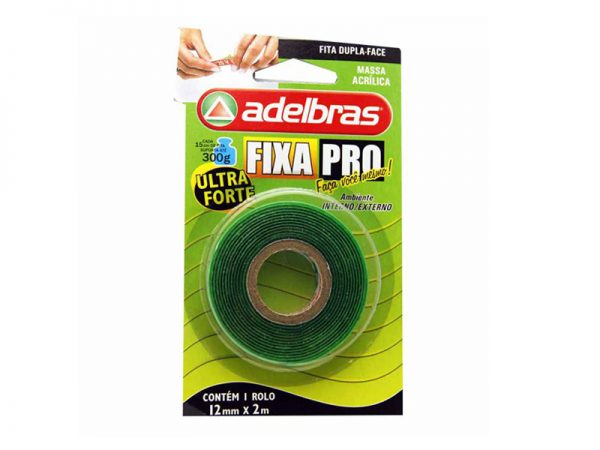 FITA ADESIVA DUPLA FACE 12MMX2M ULTRA ADELBRA