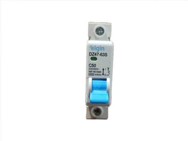 DISJUNTOR ELGIN DIN UNIPOLAR 1X50A 1050
