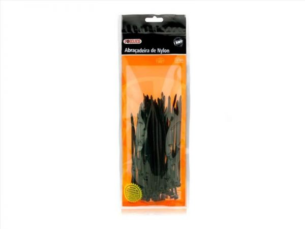 ABRACADEIRA NYLON 2,5X100MM PT FOXLUX 1811