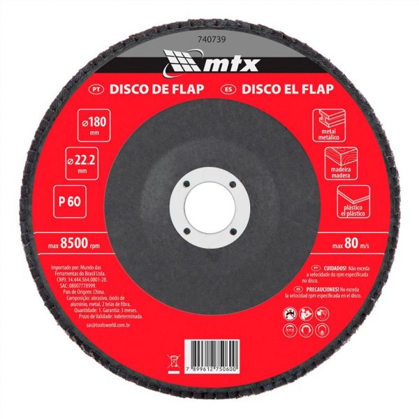 DISCO FLAP P60 22MM 7" MTX 740749 - Image 2