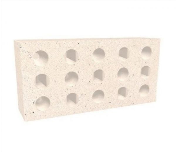 PLAQUETA REFRATARIA FURADA 15F 229X114X32MM