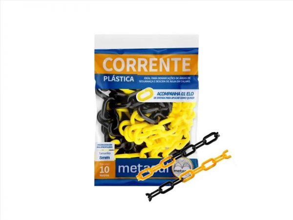 CORRENTE AMAR/PTO PLAST 8MM METASUL C/10M