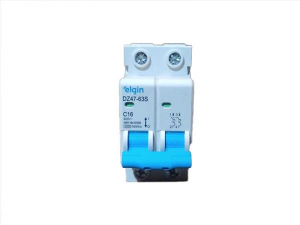 DISJUNTOR ELGIN DIN BIPOLAR 2X16A 2016