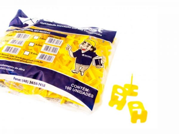 NIVELADOR BASE PISO 2MM AMARELO GERPLAST