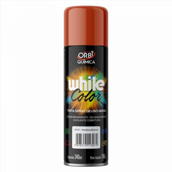 TINTA SPRAY BRONZE METALICO 190G/340ML ORBI 18757