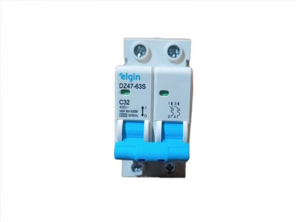 DISJUNTOR ELGIN DIN BIPOLAR 2X32A 2032