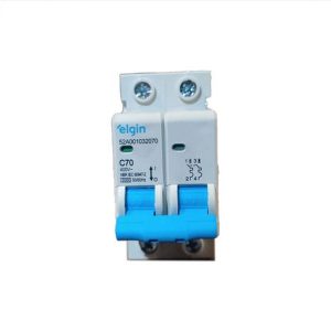 DISJUNTOR ELGIN DIN BIPOLAR 2X70A 2070