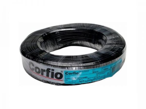 CABO PP FLEXIVEL HEPR 1KV 2X4.0MM PRETO