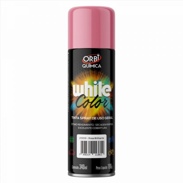 TINTA SPRAY USO GERAL ROSA 190G/340ML ORBI 20659
