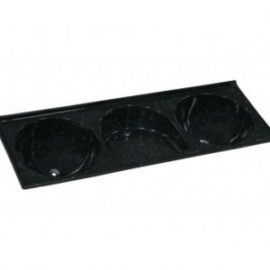 TANQUE SINT TRIPLO 145X52 PRETO AJ RORATO