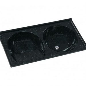 TANQUE SINT DUPLO 100X51 PRETO AJ RORATO