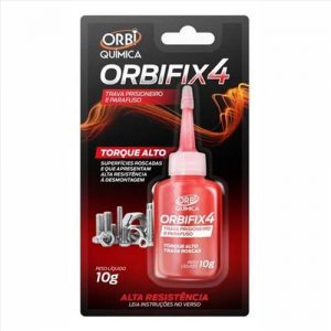 TRAVA PARAFUSO/ROSCA 10G VERMELHO ORBI 4